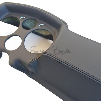 Plancia cruscotto sportiva Lunga in vetroresina rivestita di pelle nera | Fiat 500 |