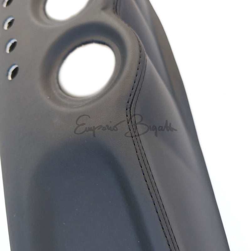 Plancia cruscotto sportiva Lunga Tipo Abarth in vetroresina rivestita di pelle nera | Fiat 500 N D F L R |