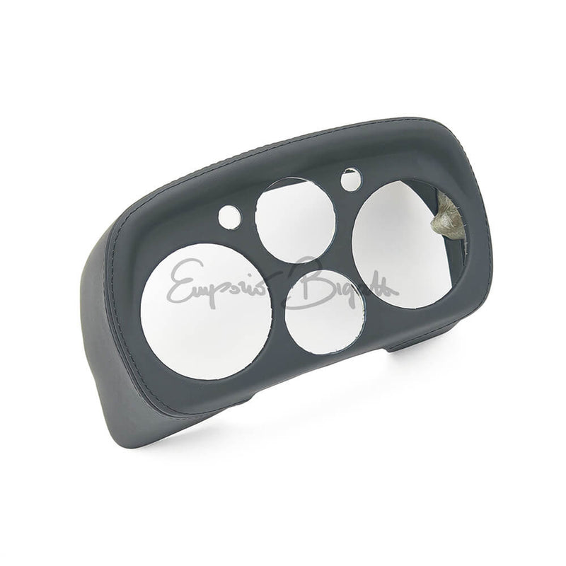 Cruscotto sportivo in vetroresina rivestito in pelle nera Rettangolare senza strumenti | Fiat 500 L |