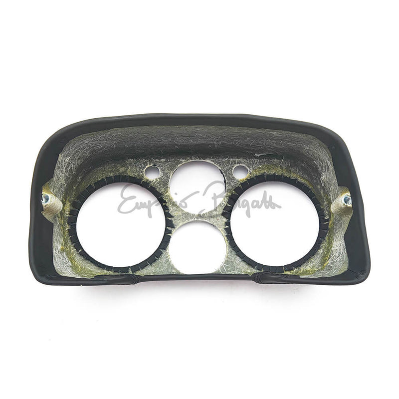 Cruscotto sportivo in vetroresina rivestito in pelle nera Rettangolare senza strumenti | Fiat 500 L |