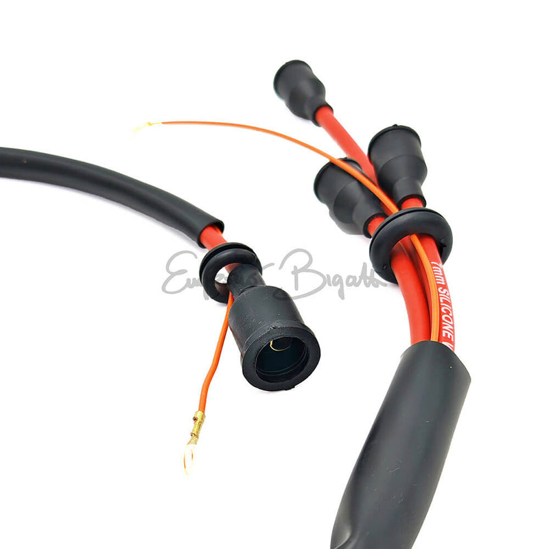 Cavi candele rossi bobina sinistra | Fiat 500 F prima serie N D |