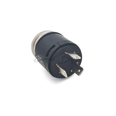 Commutatore accensione avviamento  Ghiera Cromata Connettori Piatti chiave tipo originale | Fiat 500 N D F L R Giardiniera |