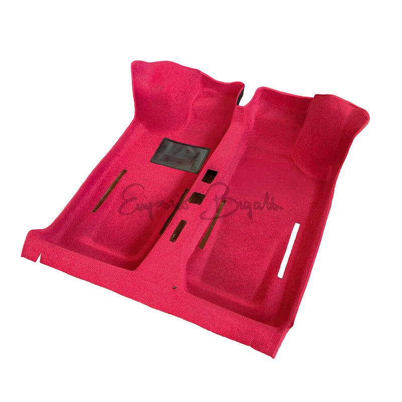 Tappeto preformato in moquette rosso a 1 zerbino | Fiat 500 N D F L R |
