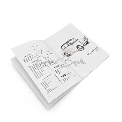 Libretto uso e manutenzione | Autobianchi Bianchina Berlina 110 FB|