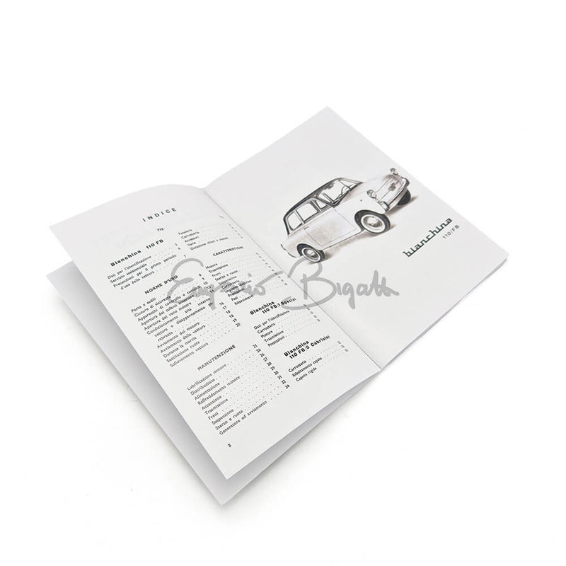 Libretto uso e manutenzione | Autobianchi Bianchina Berlina 110 FB|