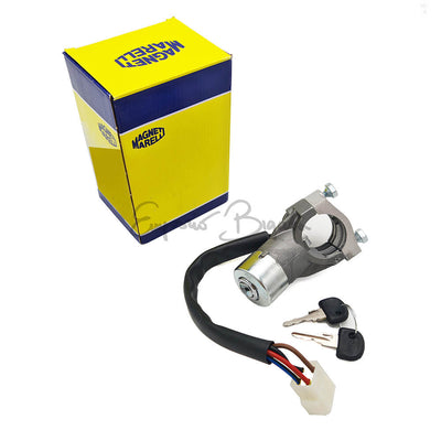 Bloccasterzo antifurto originale Marelli con commutatore di accensione e chiavi per Fiat Panda 141, 127, 128 e Autobianchi A112
