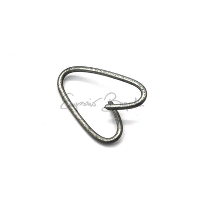 Clip (molletta) corta in metallo per il fissaggio delle molle sulla parte esterna del sedile anteriore, per Fiat 500