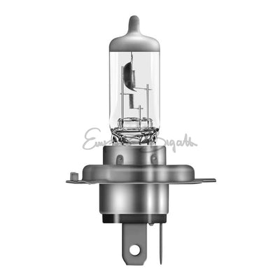 Coppia di lampadine alogene H4 marca OSRAM per proiettori anteriori di Fiat 126 e altre auto
