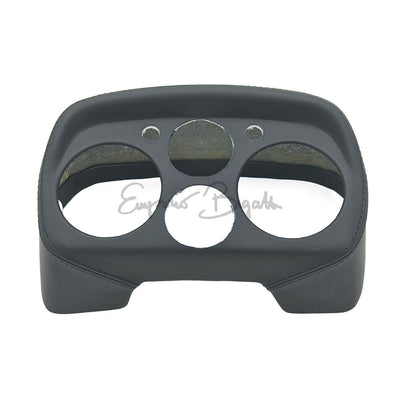 Cruscotto sportivo rettangolare in vetroresina rivestito in pelle nera, ricambio specifico per Fiat 500 L