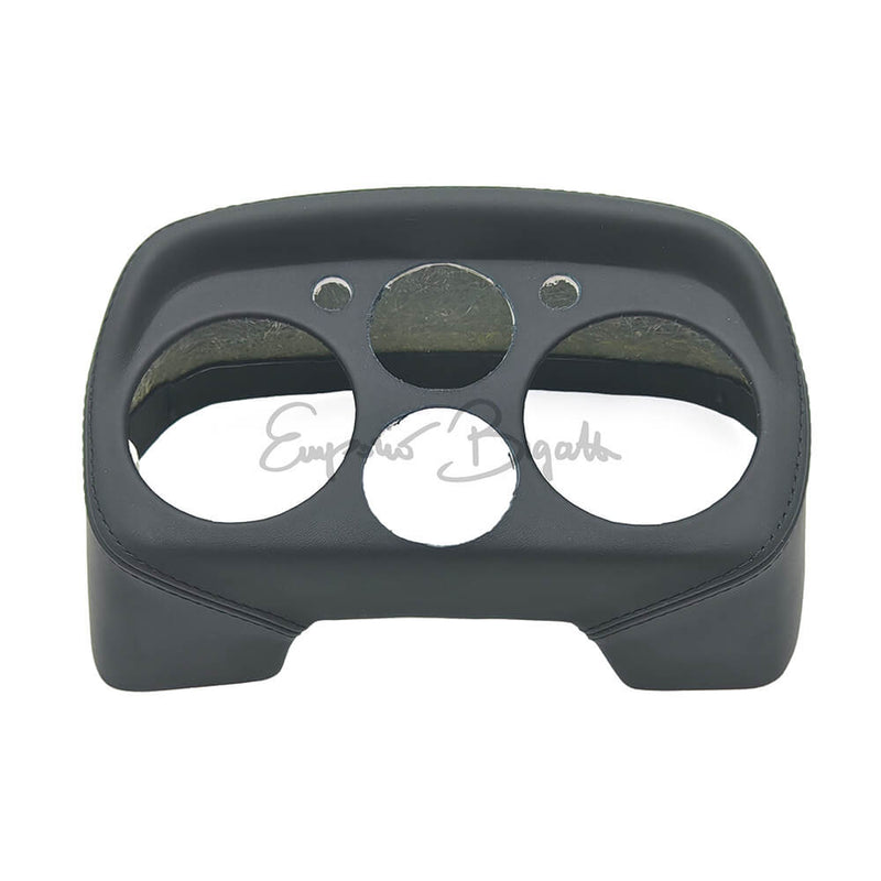 Cruscotto sportivo rettangolare in vetroresina rivestito in pelle nera, ricambio specifico per Fiat 500 L