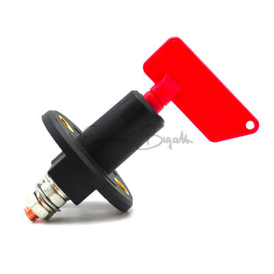 Interruttore stacca batteria con chiave rossa filettatura 6mm  | Fiat 500 |