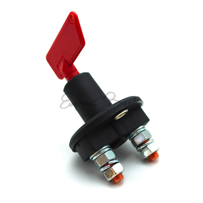 Interruttore stacca batteria con chiave rossa filettatura 8mm  | Fiat 500 |