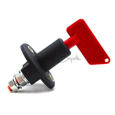 Interruttore stacca batteria con chiave rossa filettatura 8mm  | Fiat 500 |