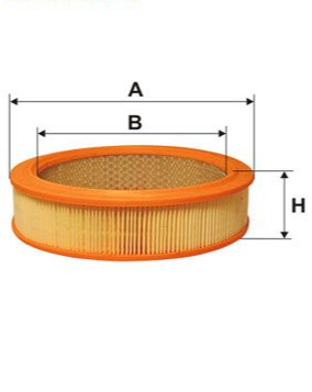 Filtro aria per Fiat Panda 141A, 127, 128, Fiorino e Autobianchi A112