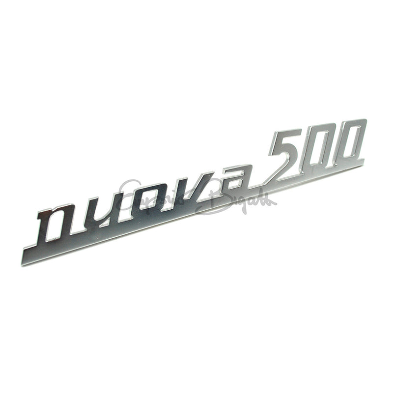 Scritta posteriore nuova 500 in metallo cromato | Fiat 500 N D F |