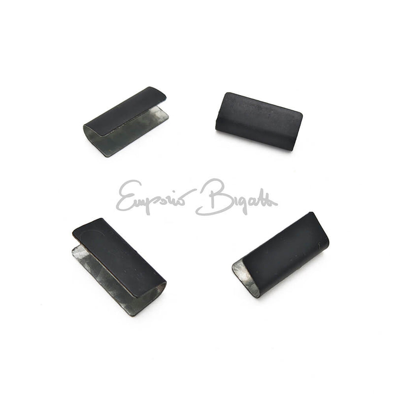 Kit di 4 coprigiunto (raccordi) di colore nero per le cornici raschiavetro delle portiere della Fiat 500