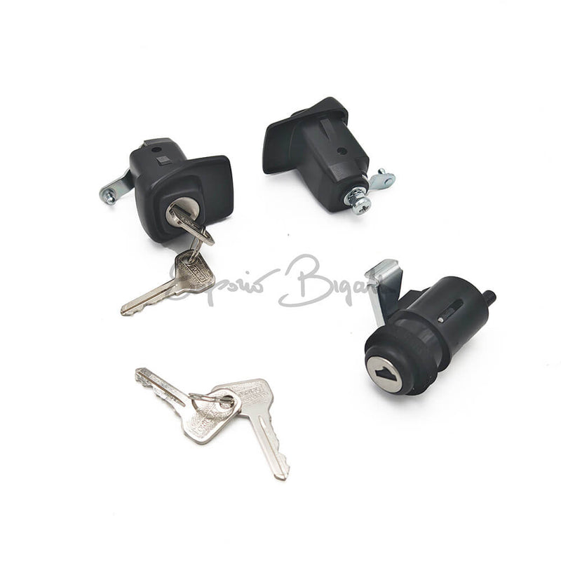 Kit impariglio completo per Fiat Panda dal 1980 al 1989 con maniglie e serratura cofano posteriore
