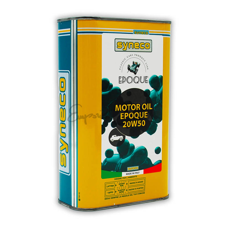 Olio motore Syneco EPOQUE 20W50 in latta di metallo da 1 litro per auto d&