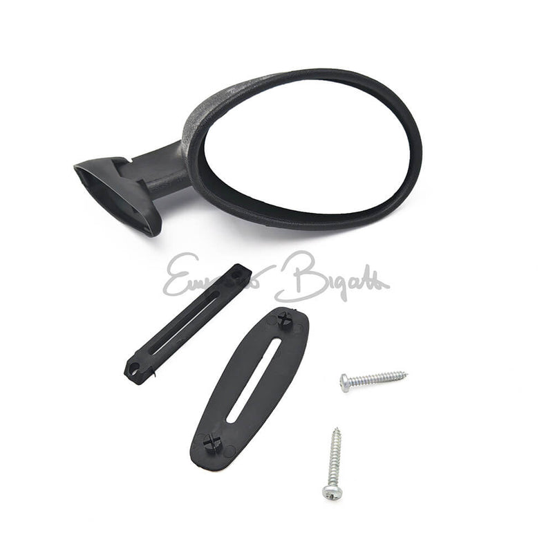 **Specchio retrovisore Nero Opaco tipo Californian destro a vite | Fiat 500 N D F L R Giardiniera |