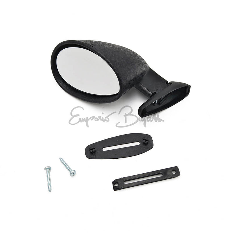 **Specchio retrovisore Nero Opaco tipo Californian sinistro a vite | Fiat 500 N D F L R Giardiniera |