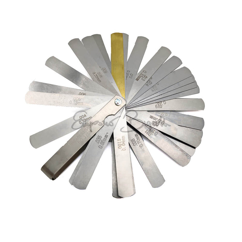 Spessimetro a lamelle valvole 32 lame in acciaio inox da 0.04 a 0.88mm