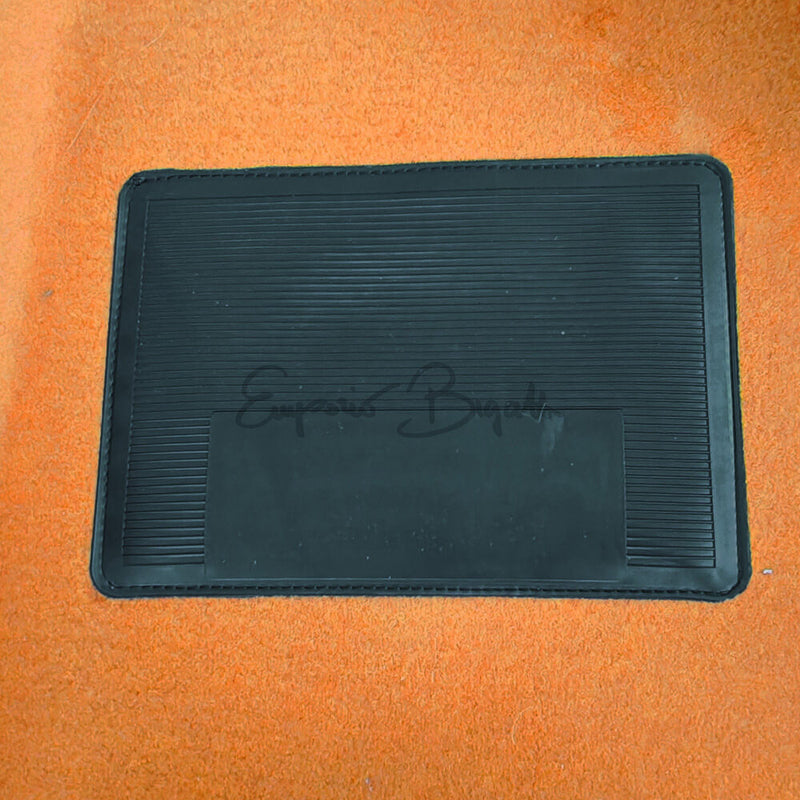 Tappeto preformato in moquette ocra 2 zerbini | Fiat 500 N D F L R |
