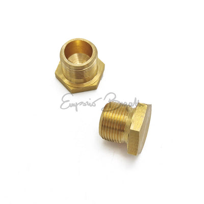 Tappo di carico olio cambio in ottone con filettatura M22x1,5 per Fiat Panda, Punto e Seicento
