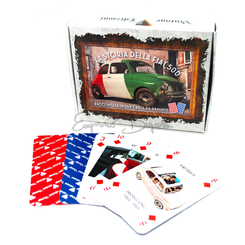 Carte da Gioco Vintage con | Auto storiche e Fiat 500 |