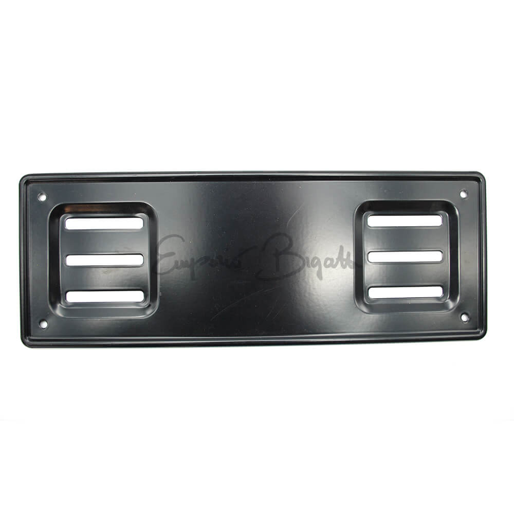 Portatarga Cornice Nero Per Auto Fino Al 1975 - Coppia In Metallo Zincato - Foto 5