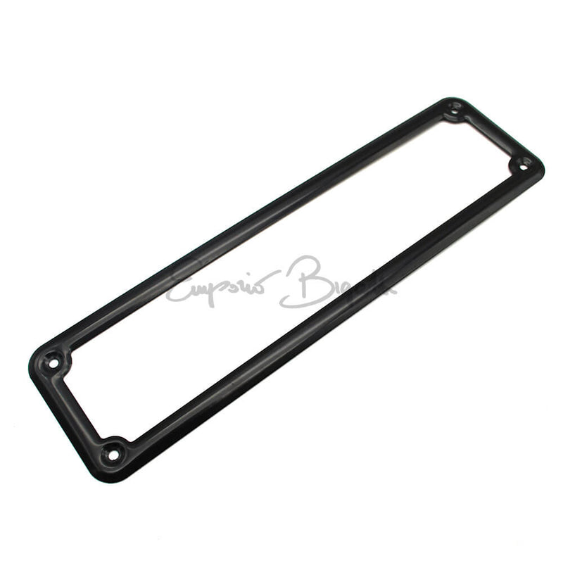 Cornice targa anteriore in metallo nero alta qualità fino al 1985 | Fiat 500 F L R N D Giardiniera | Fiat 126 | Fiat 600 |