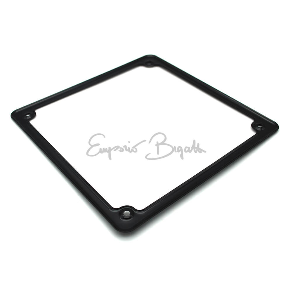 Portatarga Cornice Nero Per Auto Fino Al 1975 - Coppia In Metallo Zincato - Foto 8