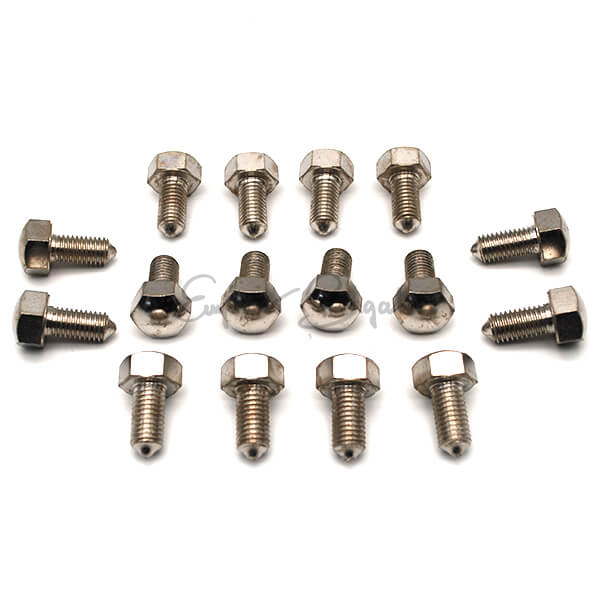 Kit 16 Bullone Fissaggio cerchio ruota Alta Qualità testa tonda | Fiat 500 D N F L |
