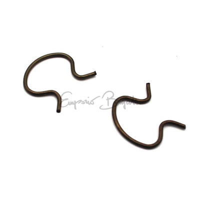 Coppia di mollette (fermi) in metallo per il fissaggio della maniglia alzacristallo su Fiat 500 F, L, R