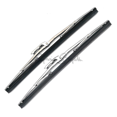 Coppia di spazzole tergicristallo con attacco da 7mm, compatibili con Fiat 500 F (2ª serie), L, R e Fiat 600 E
