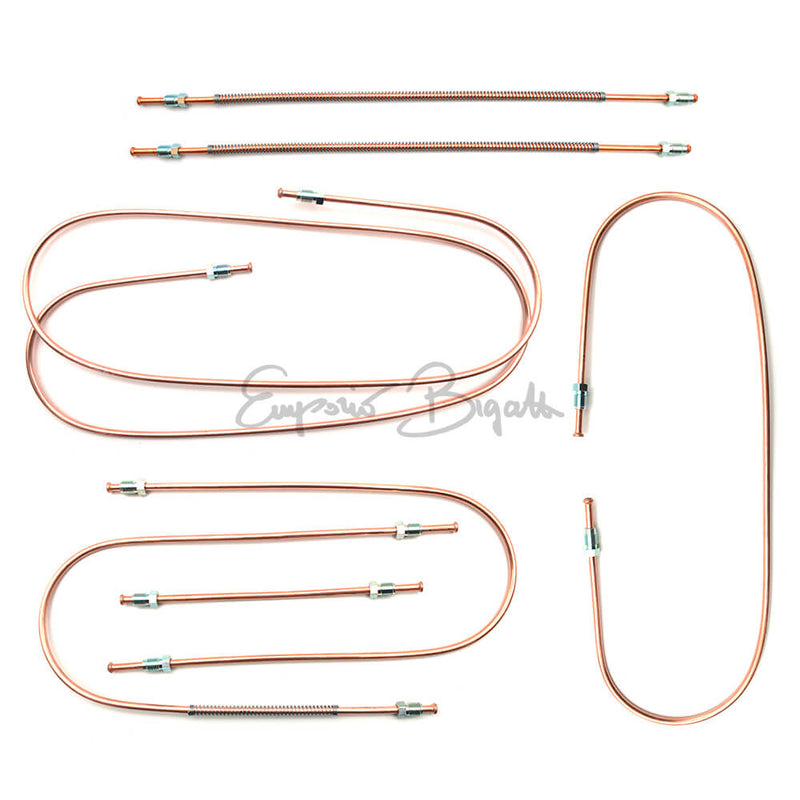 Kit completo tubi freno in rame | Fiat 500 F 1 serie D |