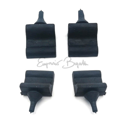 Kit di 4 gommini paracolpo per la battuta del cofano motore posteriore, compatibile con tutti i modelli di Fiat 500
