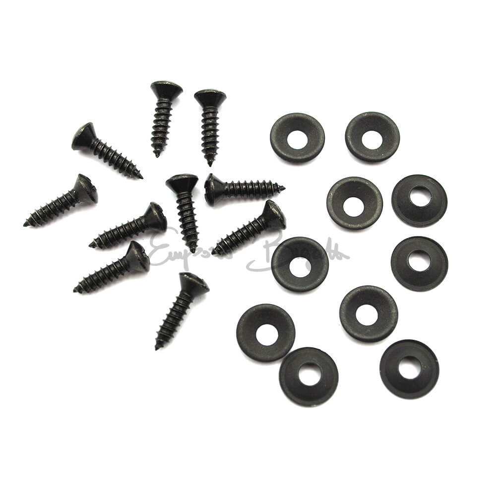 Kit Fissaggio Per Telo E Tenda: 10 Occhielli E Perno Girevole Da 6mm Con Viti In Acciaio Inox Nero (DOT Originali)