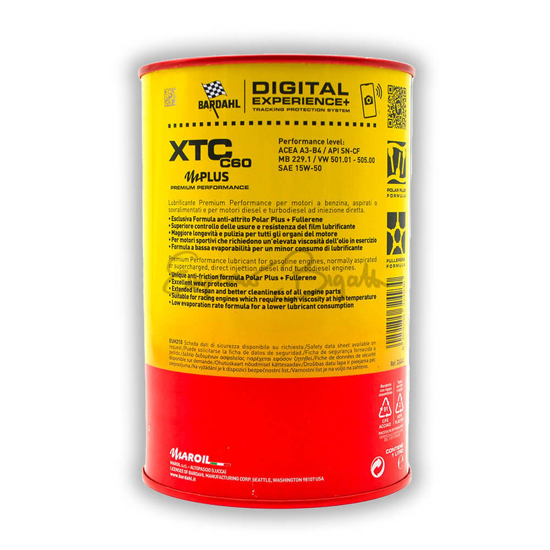 Olio motore Bardahl XTC C60 15W50 - 1 litro