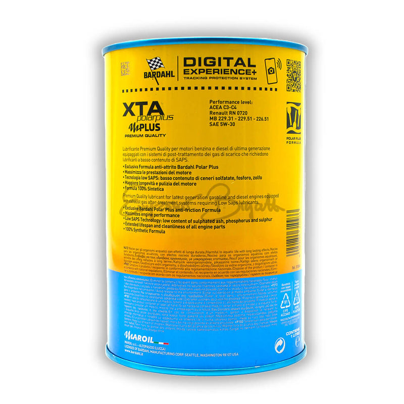 Olio motore Bardahl XTA 5W-30 C3-C4 - 1 litro