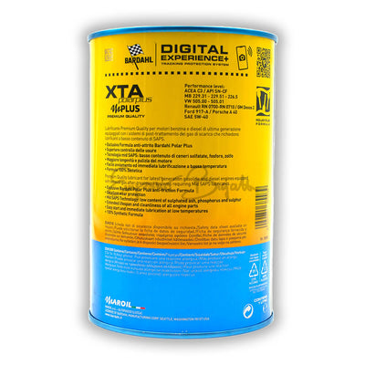 Olio motore Bardahl XTA 5W40 - 1 litro