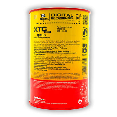 Olio motore Bardahl XTC C60 10W-50 - 1 litro