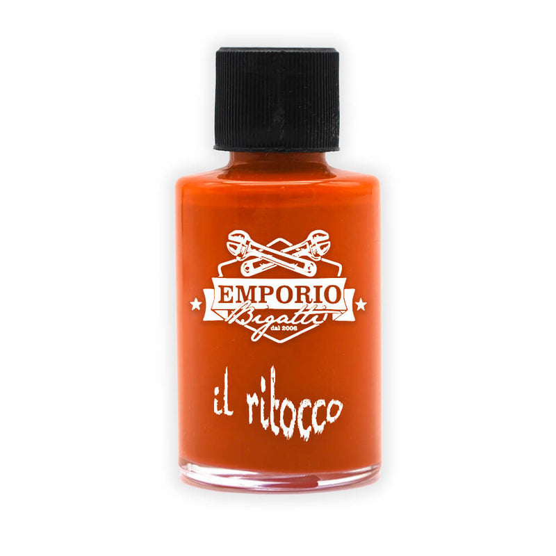 Vernice colore n. 165 Rosso Corallo Scuro per ritocchi carrozzeria Fiat 500 - 30 ml